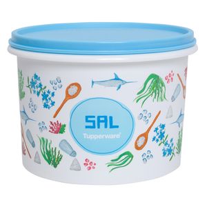 Pote p/ alimentos Tupper Caixa Sal Tupperware 1,3Kg Floral